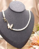 SET VÒNG CỔ NGỌC TRAI BUTTERFLY