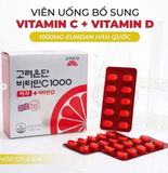 VIÊN UỐNG BỔ SUNG VITAMIN C+D 100MG EUNDAN HÀN QUỐC