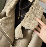 ÁO KHOÁC DA LỘN INBLUE ZCF08YD