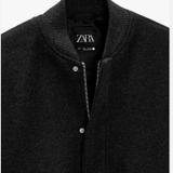 ÁO KHOÁC DẠ ĐEN ZR 8288/473