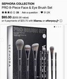 SET CỌ SEPHORA PRO 8 MÓN  BẢN LIMITED