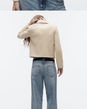 ÁO DẠ KEM CÚC VÀNG ZARA 3046/070