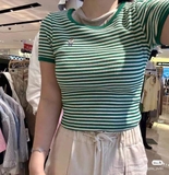 ÁO CỘC TAY KẺ WHOAU SIZE S WHRSD2525F