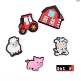 SET 5 CHARM CROCS NHIỀU MẪU