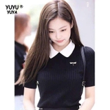 ÁO LEN MỎNG ĐEN JENNIE FZ/T8