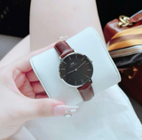 DANIEL WELLINGTON DÂY NÂU MẶT ĐEN DW00600177