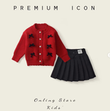 SET KID PREMIUM ĐỎ KÈM CHÂN VÁY
