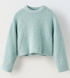 ÁO LEN XANH MINT ZARA SIZE 13-14 5987/716
