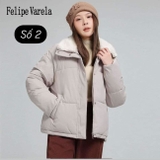 ÁO PHAO CỔ LÔNG TRẮNG FELIPE VARELA 821