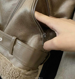 ÁO KHOÁC DA LỘN INBLUE ZCF08YD