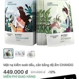 SET 15 MIẾNG MẶT NẠ CHANDO MIX MÀU
