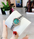 ĐỒNG HỒ ARMITRON BẠC MẶT XANH 75/2475GMTT