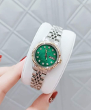 ĐỒNG HỒ ARMITRON BẠC MẶT XANH 75/2475GMTT