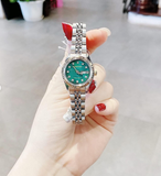 ĐỒNG HỒ ARMITRON BẠC MẶT XANH 75/2475GMTT