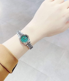 ĐỒNG HỒ ARMITRON BẠC MẶT XANH 75/2475GMTT