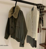 ÁO KHOÁC CỔ LÔNG WGWE W7570 SIZE M