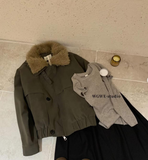 ÁO KHOÁC CỔ LÔNG WGWE W7570 SIZE M