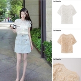 ÁO REN HOA LA CHAPELLE LA45044 SIZE M 2 MÀU