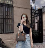 TÚI MK MERCER MEDIUM MÀU NÂU LOGO