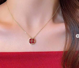 VÒNG CỔ CỎ 4 LÁ GOLICC ĐEO 4 KIỂU