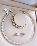 SET VÒNG CỔ NGỌC TRAI BUTTERFLY
