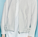 ÁO KHOÁC DẠ XÁM ZARA SIZE S 5063/303