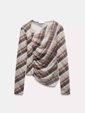 ÁO DÀI TAY KẺ ZARA 5039/280