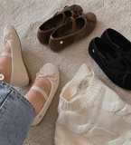 GIÀY BỆT NHUNG 3 MÀU 1032