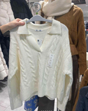 ÁO LEN VẶN THỪNG GU CÓ CỔ 01 OFF WHITE 251-352499