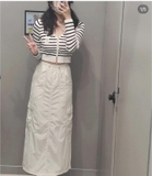 ÁO CARDIGAN GU KẺ NGANG 2 MÀU 251-350305