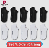 SET 10 ĐÔI TẤT PIERRE CARDIN NGẮN CỔ FULLBOX