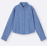 ÁO SƠ MI GU DÁNG NGẮN 231-358670