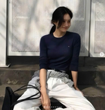 ÁO THUN DÀI TAY CỔ TRÒN TOMMY 8 MÀU 76J4889