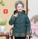 ÁO PHAO TRUNG NIÊN IN HOA VÀNG T2662-2009