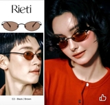 KÍNH MÁT RIETI CAMI GỌNG MẢNH ĐEN KÈM BAO VẢI A15-4