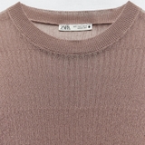 ÁO THUN ZARA MÀU NÂU 8779/001