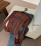 ÁO THUN DÀI TAY ĐỎ KẺ WGWE 7082