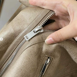 ÁO KHOÁC DA LỘN INBLUE ZCF08YD