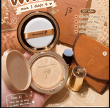 SET CUSHION WHOO HOA HIÊN NÂU BOX VÀNG TONE 21 ( HỘP+LÕI+CỌ)