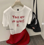 ÁO PHÔNG CHỮ YOU ARE SO WGWE W8919 FREESIZE