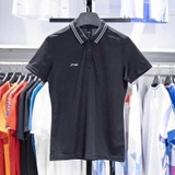 ÁO POLO LINING ĐEN CỔ SỌC TRẮNG APLT078-4