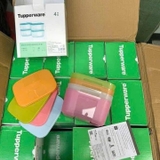 SET 4 HỘP TUPPERWARE 700ML MÀU PASTEL