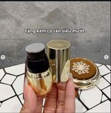 SET CUSHION WHOO HOA HIÊN NÂU BOX VÀNG TONE 21 ( HỘP+LÕI+CỌ)