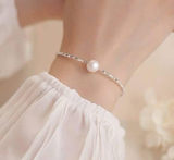 VÒNG TAY NGỌC TRAI BẠC 925 AGOVSKI M2434091BF