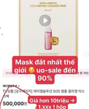 MẶT NẠ THẠCH JM HỒNG SOS AMPOULE COLLAGEN 5 MIẾNG