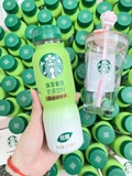 COMBO NƯỚC + LY THỦY TINH CHÂN MÈO STARBUCKS