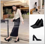 GIÀY CAO GÓT MŨI VUÔNG ĐEN ZARA 1210/110