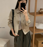 ÁO KHOÁC CỔ BẺ LOGO CÚN WGWE W7472 FREESIZE