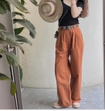 QUẦN SUÔNG LINEN NỮ GU 3 MÀU 221-3495