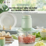 MÁY XAY THỊT BEAR 2L MÀU XANH
